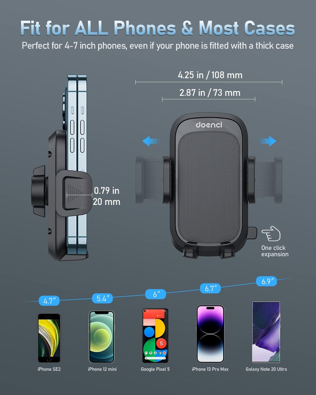 Auto Handyhalter – 2022 Hakenclip, 360° Drehbar, Universell
