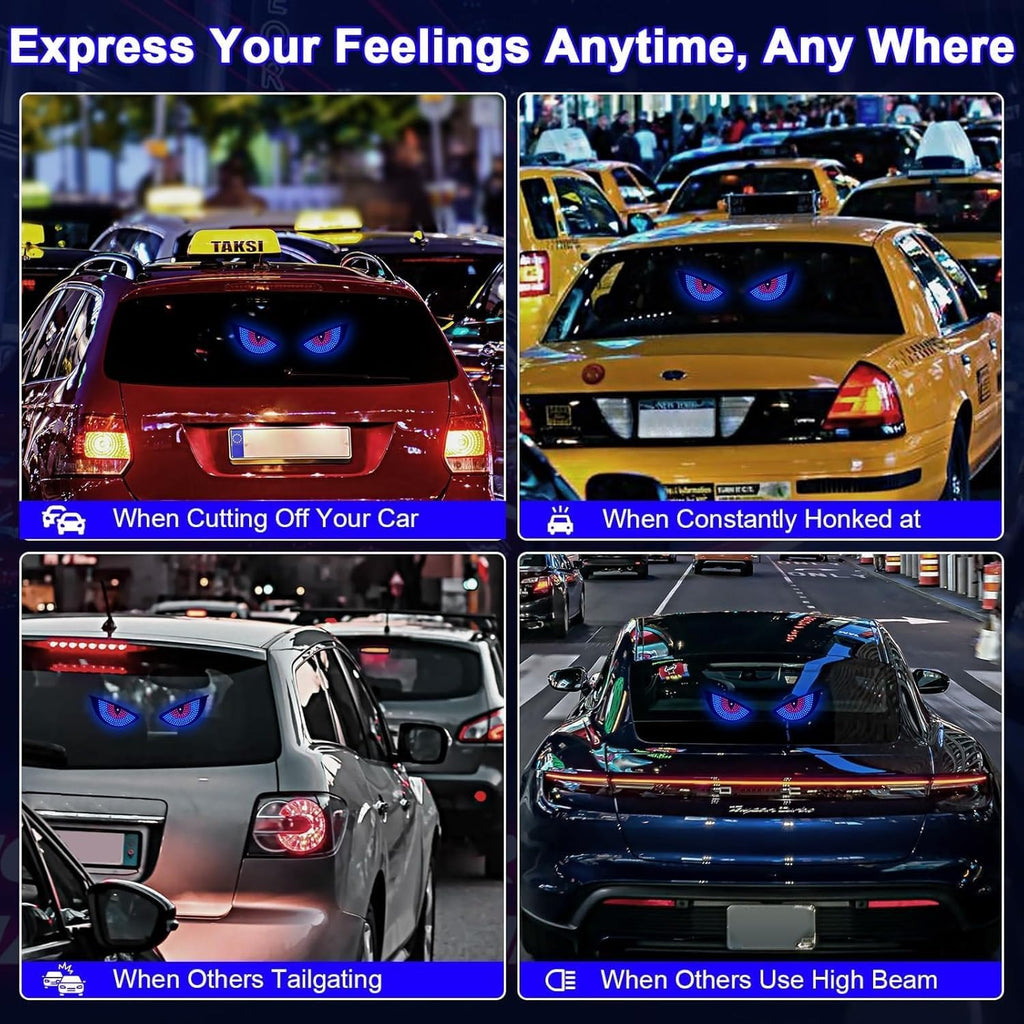 LED Augenlicht Auto – 2× USB, 11 Modelle, Für SUV/Truck/PKW