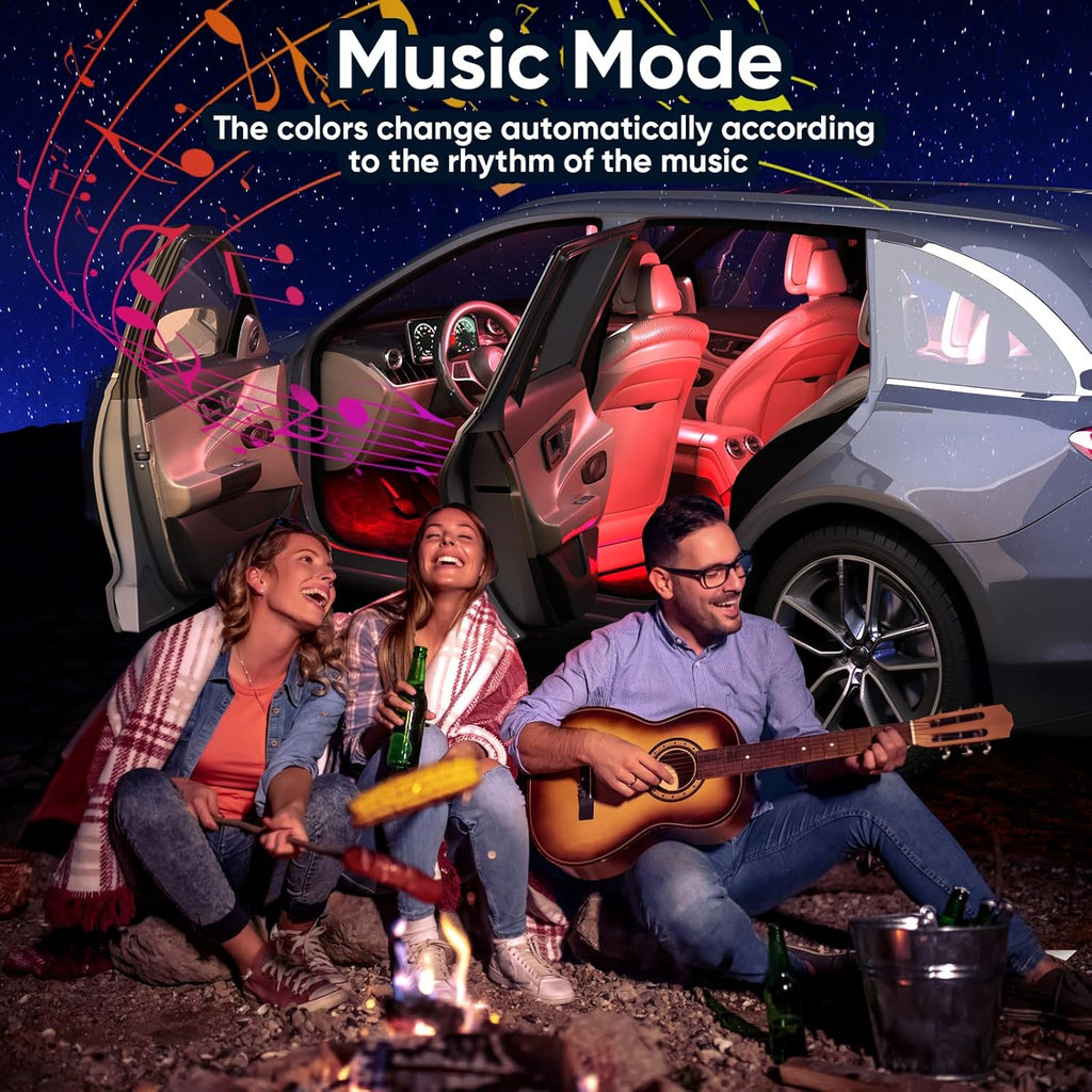 LED Auto Innenbeleuchtung – 16 Mio. Farben, App & Musiksteuerung