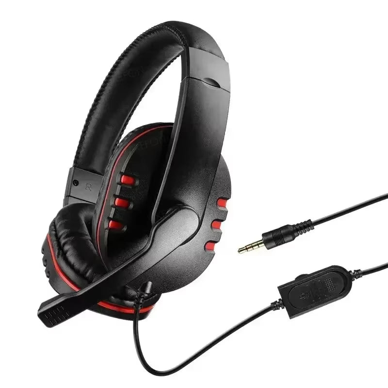 New Upgrade Wired Headset Gamer with Mic Noise Cancelling Headphones for PC Computer Laptop PS4 PS5 Nintendo 