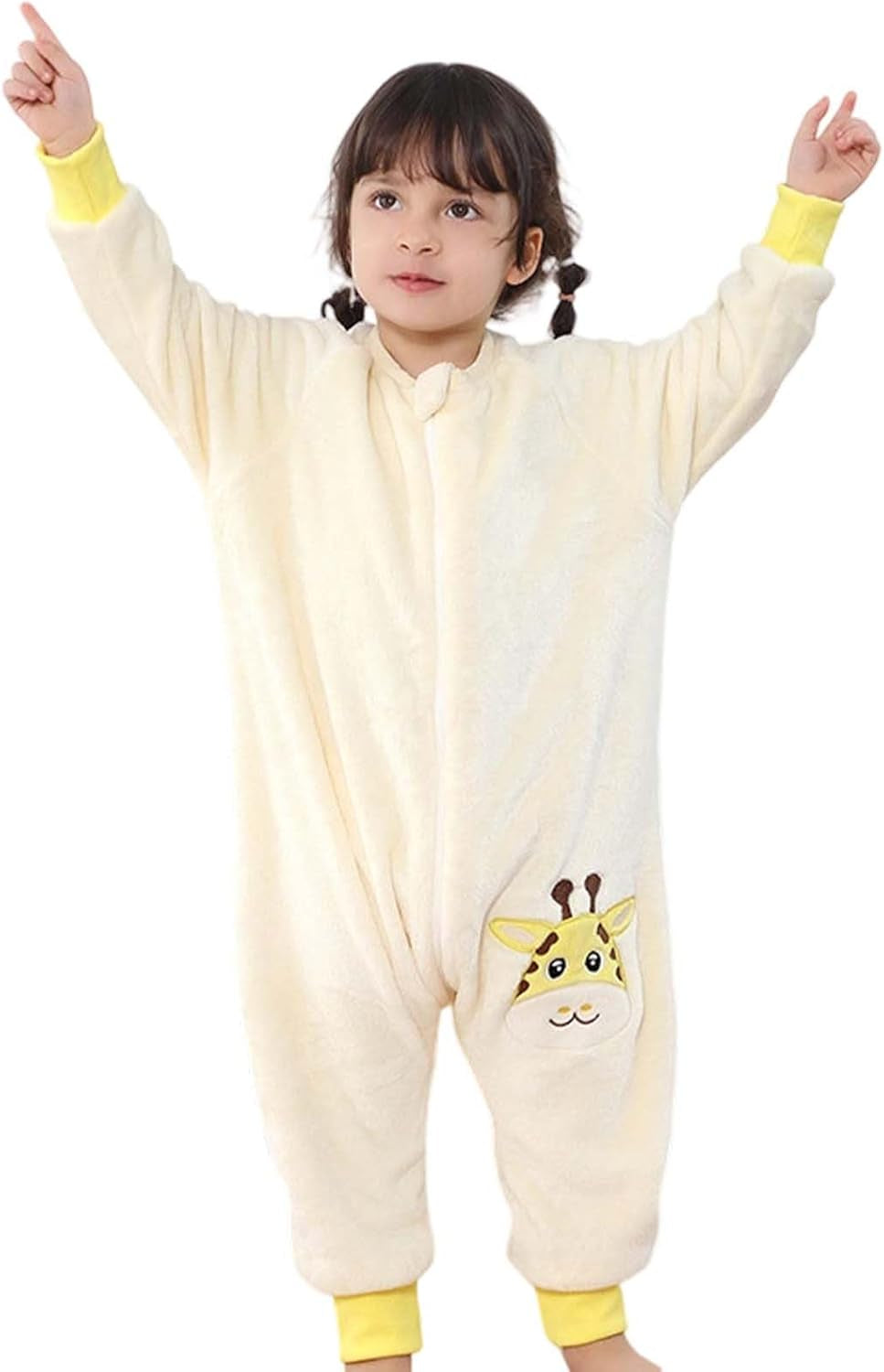 Winter Flanell Schlafsack / Kinder Jumpsuit für Mädchen – kuscheliger Pyjama für kalte Tage